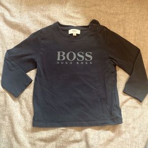 Hugo boss navy long sleeve shirt